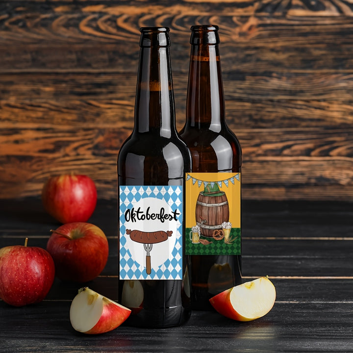 Oktoberfest Flaschenetiketten 3 Sets (je 24 Stück) – BierLabelSet Oktoberfest 2025