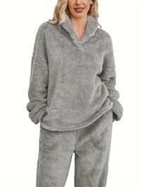 Warme Coral Fleece Damen Loungewear Set – Fenna