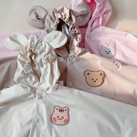 Kinder Regenjacke mit Bären- oder Hasenmotiv – Wasserdicht & Leicht für den Herbstzauber