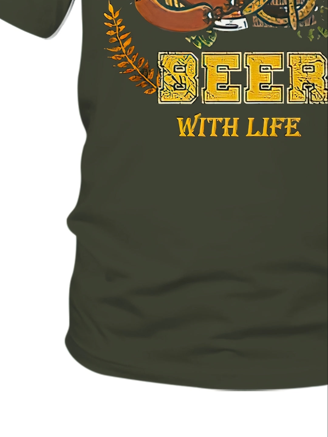 Herren Kurzarm T-Shirt mit Bier-Print – Markus Oktoberfest 2025