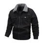 Herren Outdoorjacke gefüttert mit Teddyfleece & Reverskragen – Corvin