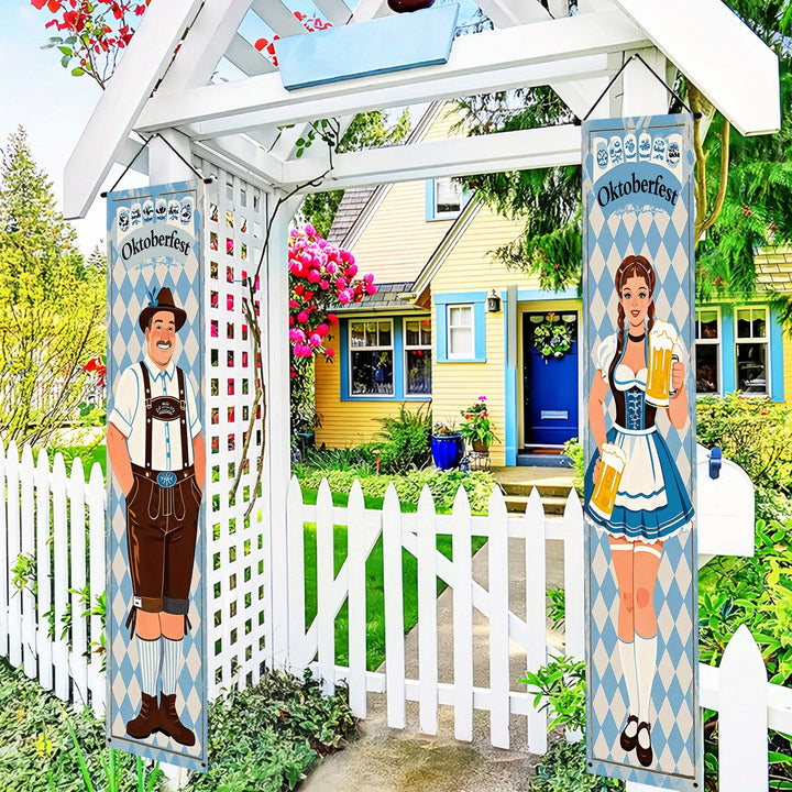 Oktoberfest Banner Set Polyester – WiesnWillkommen Oktoberfest 2025