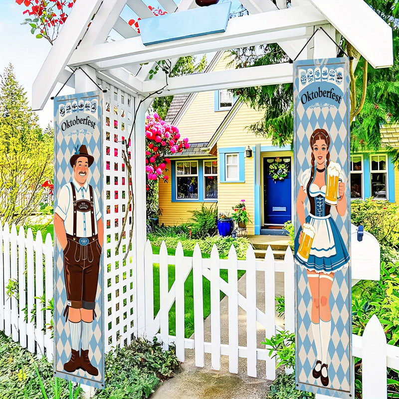 Oktoberfest Banner Set Polyester – WiesnWillkommen Oktoberfest 2025