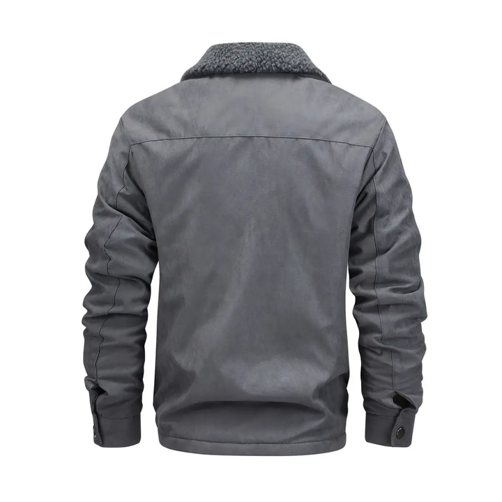 Herren Outdoorjacke gefüttert mit Teddyfleece & Reverskragen – Corvin