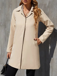 Langer Damen-Trenchcoat mit Taillengürtel – Amara
