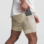 2-in-1 Herren Sportshorts atmungsaktiv mit Innenshorts Training - Noah