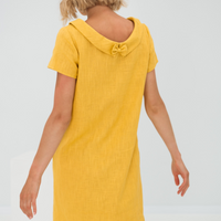 Leinen Sommerkleid mit Midi-Länge – Fenna