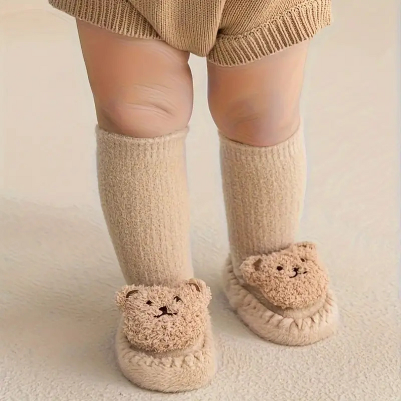 Kinder Hausschuhe Socken mit Bären – CozyBear