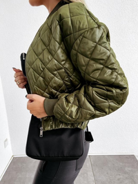 Gefütterte Damen Bomberjacke mit Taschen – Marisa