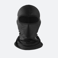 Schwarze Sturmhaube aus Polyester, winddicht, ideal für Outdoor-Sportarten und Motorradfahren.
