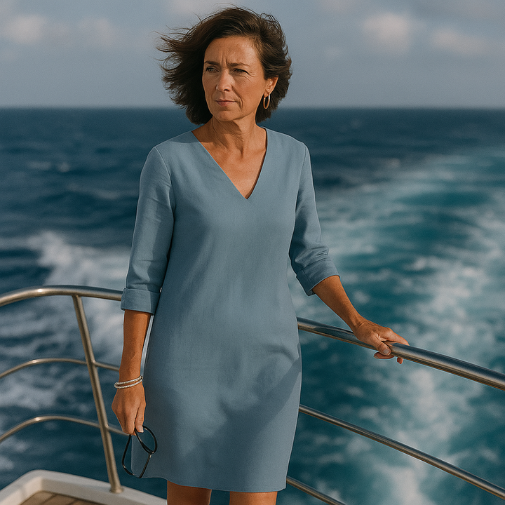 Herbstliches Kleid mit einzigartiger Ausstrahlung – Mila