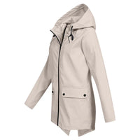 Herbstliche Damen Regenjacke mit Kapuze - Liora