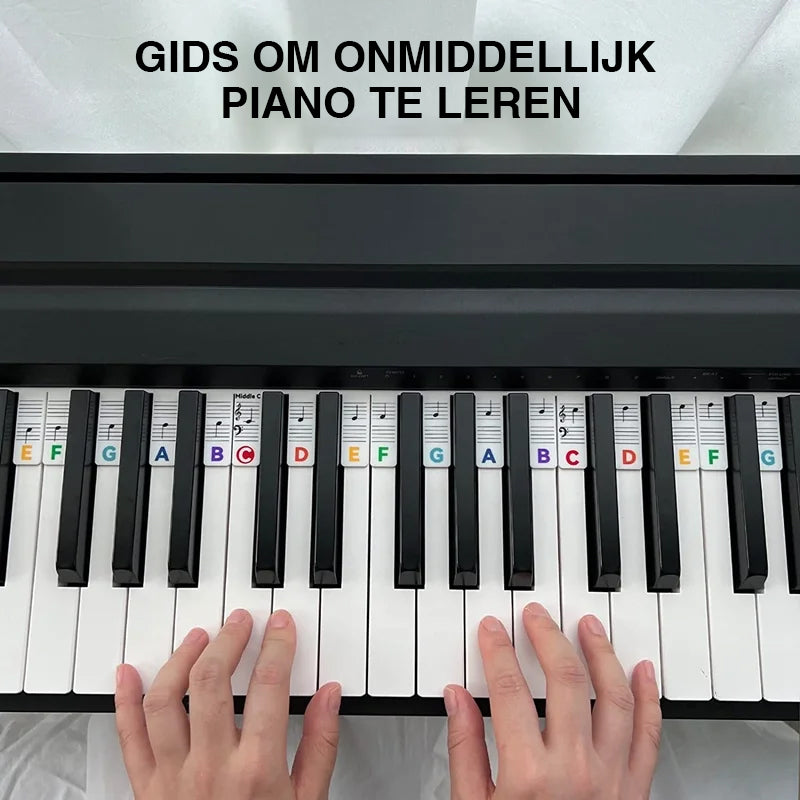 Abnehmbare Notenlabels aus Silikon für 88-Tasten-Pianos und Keyboards