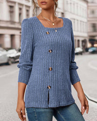 Stricktop für Damen mit Knöpfen – Mireille