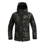 Tarnjacke mit Kapuze, Camouflage-Muster, Outdoor, wasserdicht, Herren, grün, winddicht