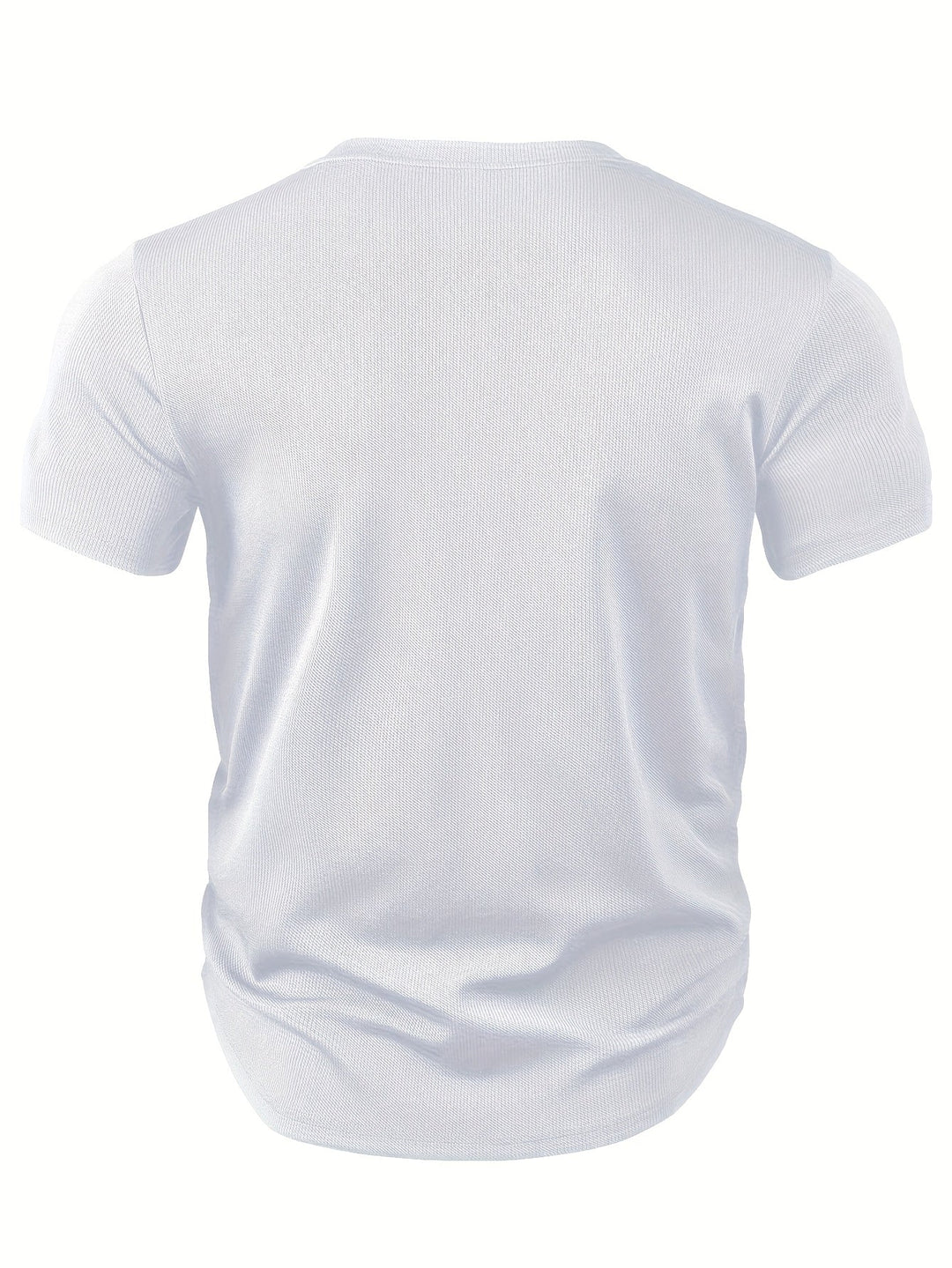 Herren T-Shirt mit tiefem V-Ausschnitt und Struktur – Rafael