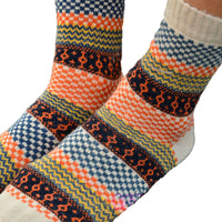 4er-Set Vintage-Herbstsocken – Nordlicht