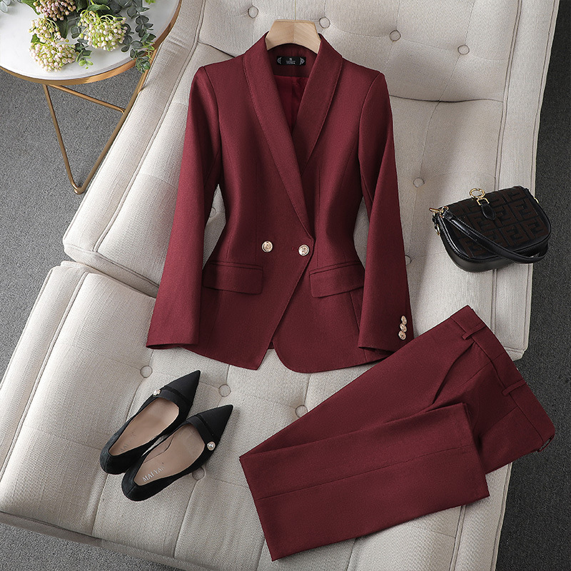 Damen Blazer & Hosen Set – Celestine Herbstzauber Edition