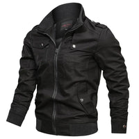 Herren Herbstjacke mit Kragen und Motorrad-Look – Vince
