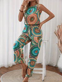 Trendiger Damen Jumpsuit mit Mandala-Print für den Sommer - BohoStrahl