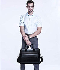 Premium Rindsleder 15” Business-Aktentas mit Organizer-Fächern