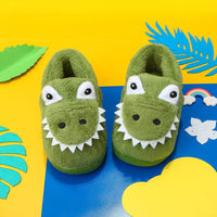 Winter-Dino Kuschelhausschuhe – Extra Weiche und Warme Hausschuhe für Kleinkinder