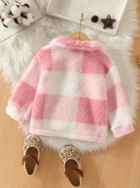 Weiche, karierte Fleecejacke Rowie für Kinder – perfekt für winterliche Tage