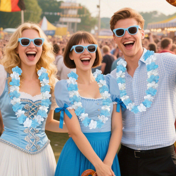 24 Stück Oktoberfest Deko-Ketten – BavariaBlüten Oktoberfest 2025