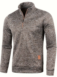 Herren Pullover mit Hals-Reißverschluss für Herbst & Winter – Matteo
