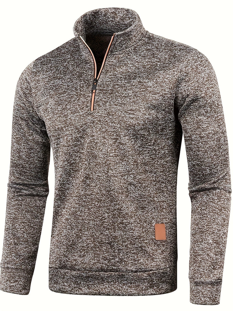 Herren Pullover mit Hals-Reißverschluss für Herbst & Winter – Matteo