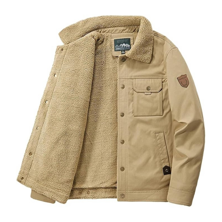 Herren Gelegte Outdoor Winterjacke – Gefüttert mit Wollinnenfutter – Danny