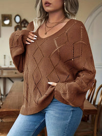 Damen Oversize Strickpullover in Plus Size – Marietta
