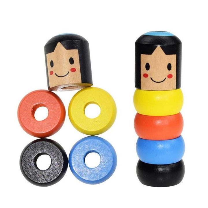 Flexibler Holzakrobat – Fördert Geschicklichkeit & kreatives Denken (1+1 Gratis)