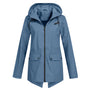 Herbstliche Damen Regenjacke mit Kapuze - Liora