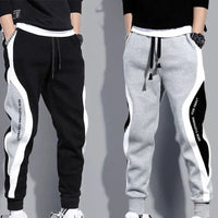 Herbstliche Herren Patchwork-Joggers mit Kordelzug – Rafael
