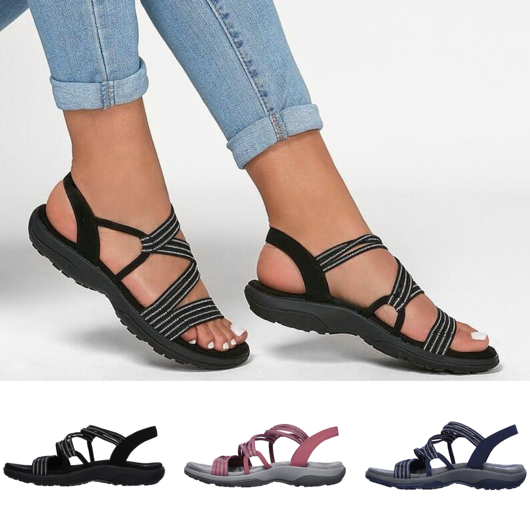 Orthopädische Damen Sandalen mit verstellbaren Riemen – Elvira