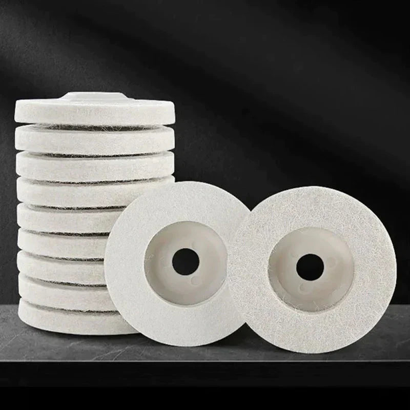 Set von 3 Polierscheiben aus Wolle – Polistra