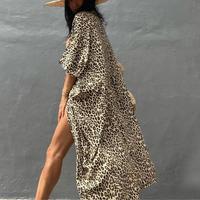 Boho Chiffon Strandbluse mit Kimonoärmeln – Ziva