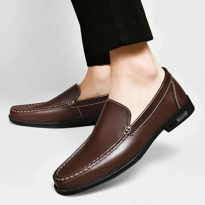 Italienische Slipper aus echtem Leder – Emilio