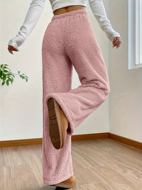 Weiche Teddy Sherpa Loungehose für Damen – Noémie Winterzauber Edition