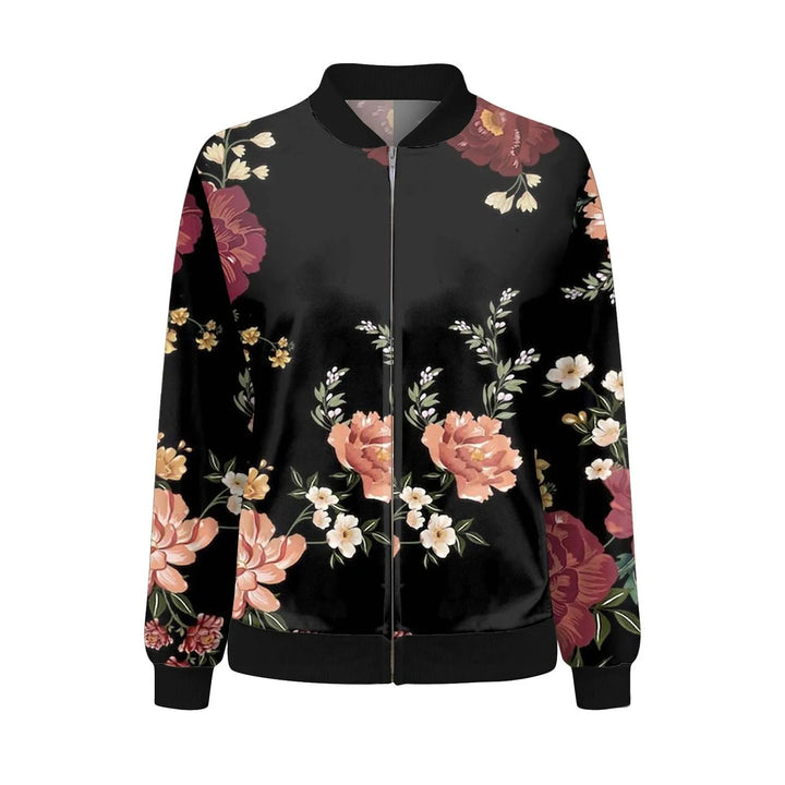 Damen Herbstjacke mit feinem Blumenmuster – Fiora