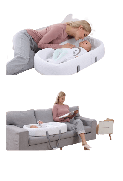 Faltbares & tragbares Babynest mit Moskitonetz – Schlafinsel Cosina