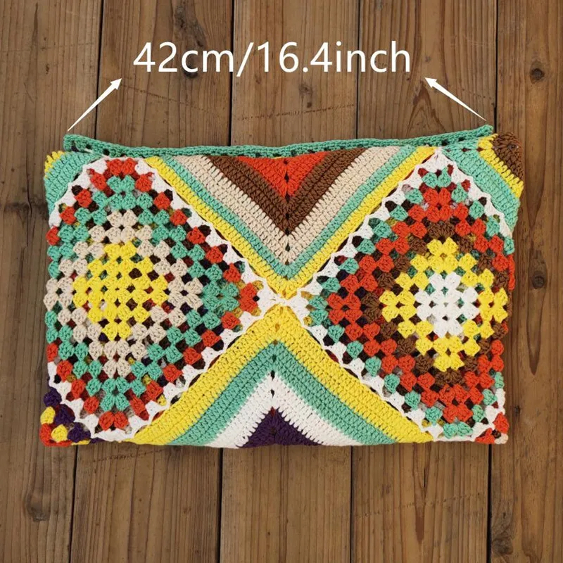 Handgemachte Häkel Lange Strandkleid aus einem Stück – Soleia