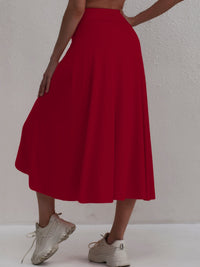 Herbstlich sportlicher Rock mit hoher Taille und asymmetrischem Schnitt – Alexia