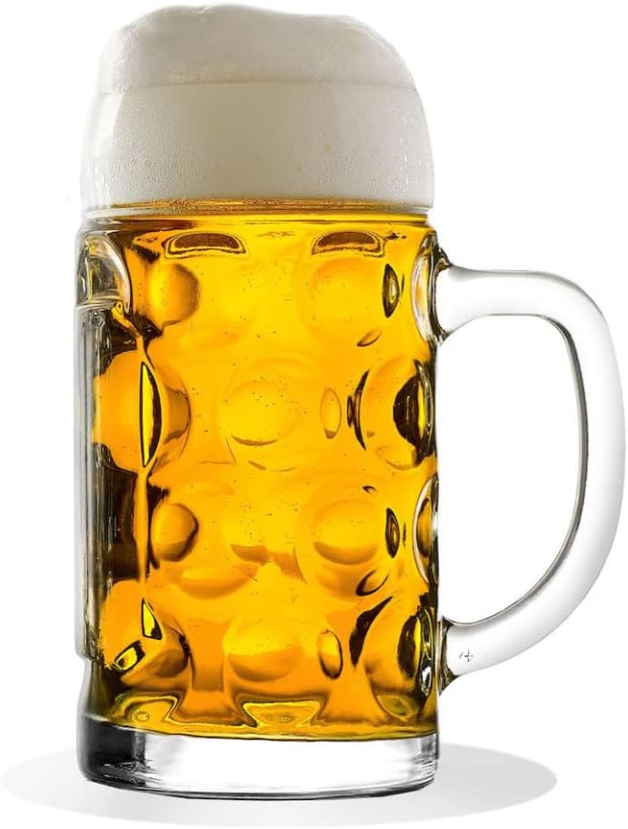 Bierkrug Glas (2er-Set/6er-Set, 0,5 L) – WiesnKrug Oktoberfest 2025