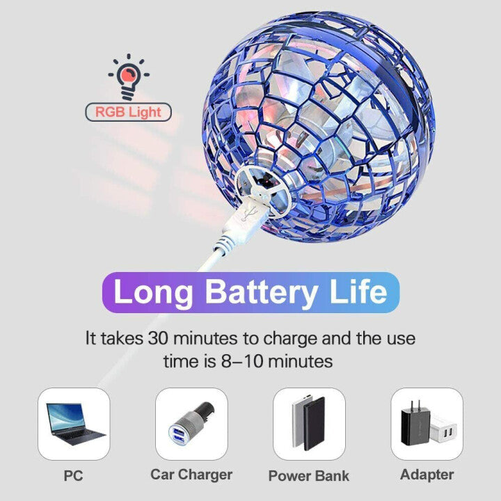 Mini-Flugdrohne mit LED-Leuchten für Kinder – Handgesteuert & sicher