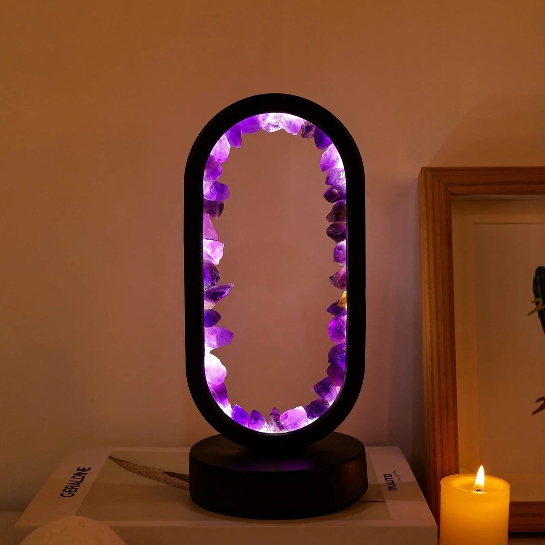 Handgemachte Amethystlampe - Serenith