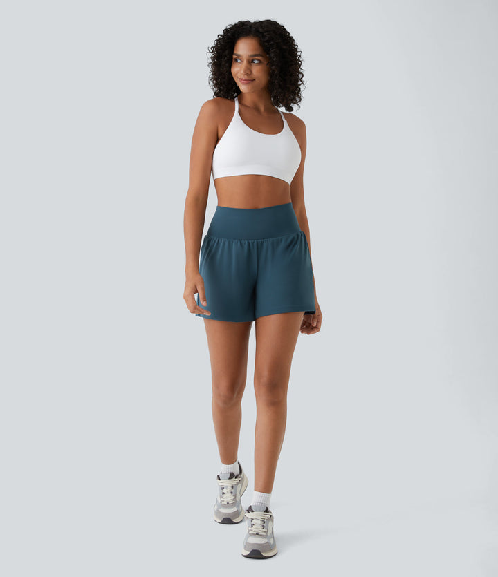 Atmungsaktiv & Schnell trocknend High-Waist Fitnessshorts Damen – Mirabella