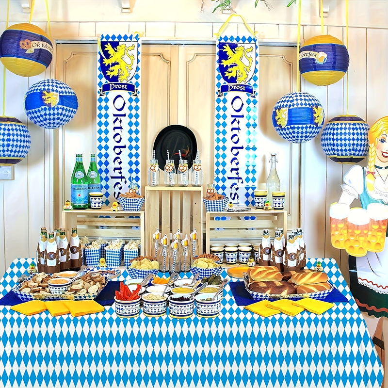 Tischdecken Set (5 Stück, 137×274 cm) – WiesnTafel Oktoberfest 2025