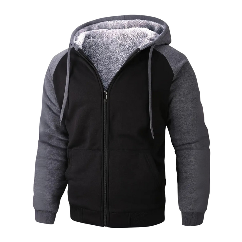 Herren Hoodie gefüttert mit Sherpa-Fleece – Niels